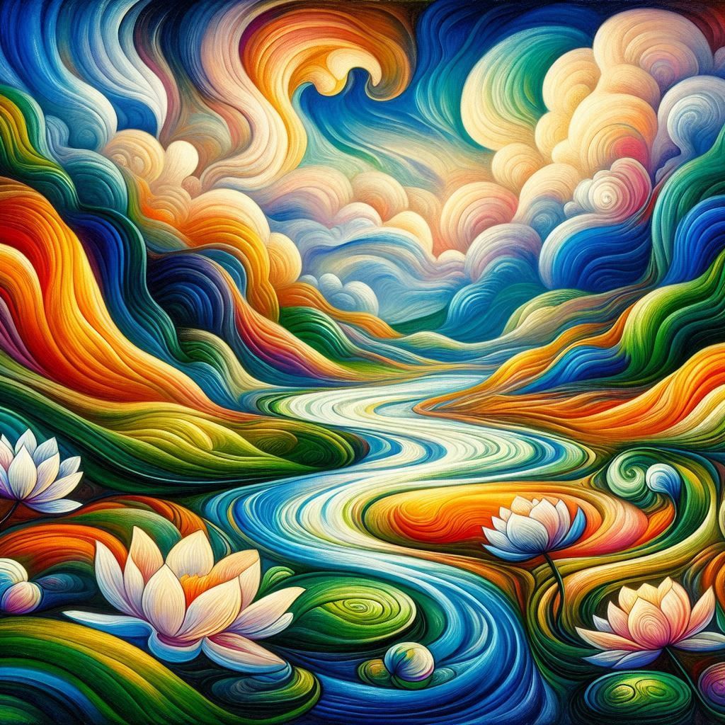 Expressionist landscape