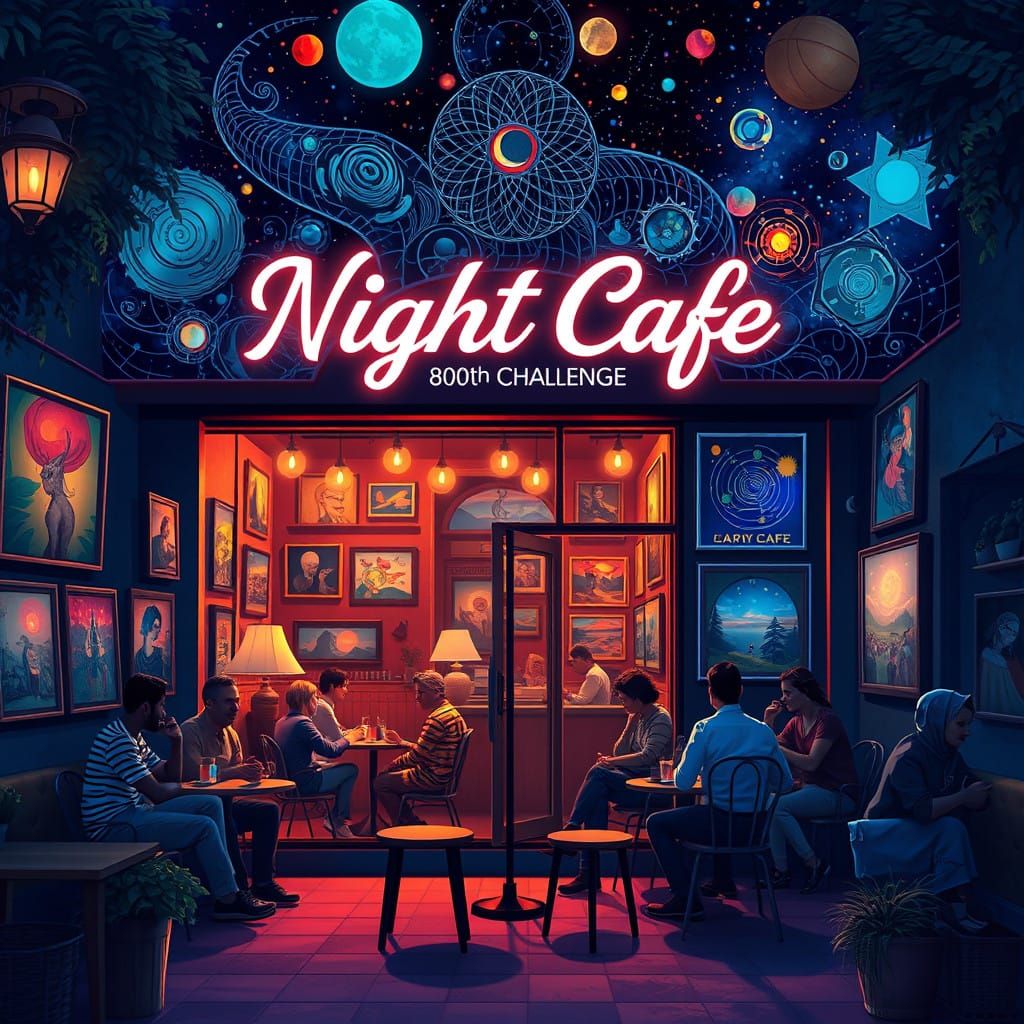 NightCafe 800th Challenge  by @Veils