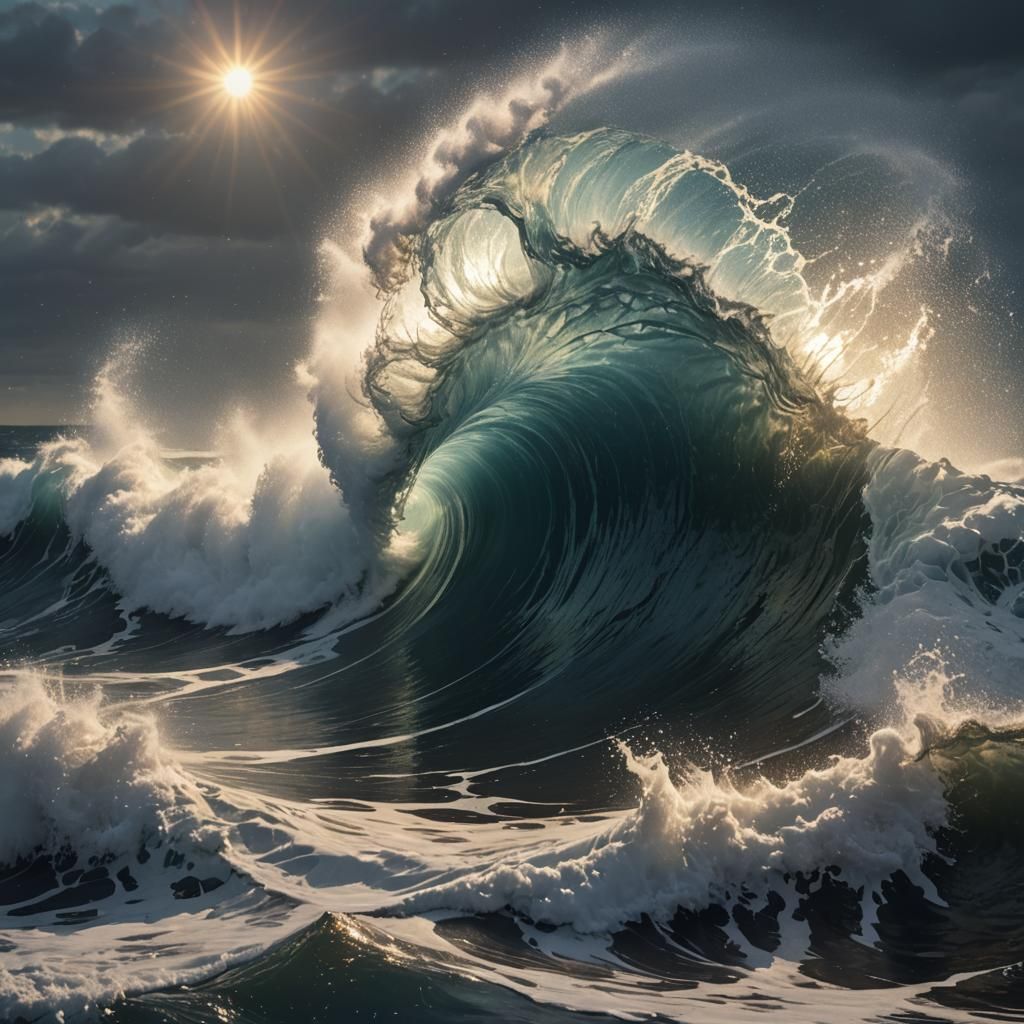 Ocean waves  by @Hippie Child