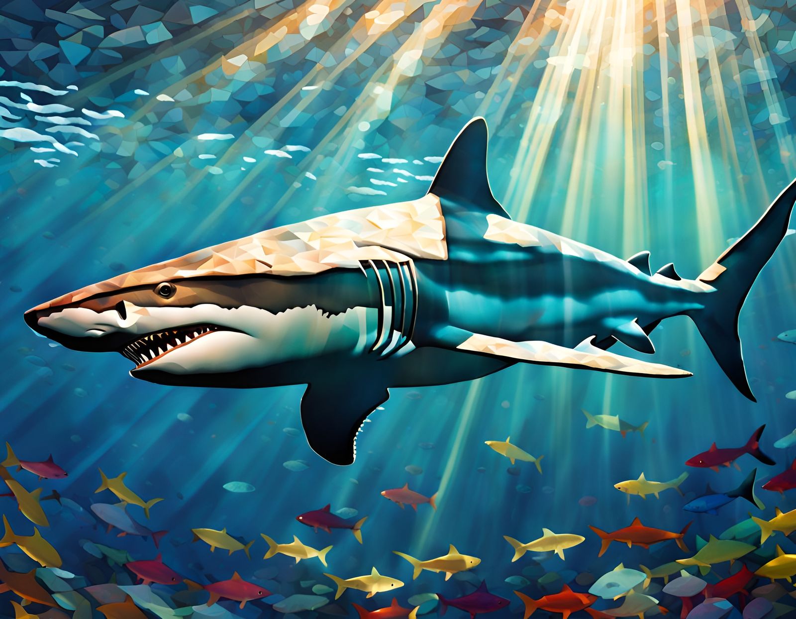 Oceanic Apex Predator - Ai Generated Artwork - Nightcafe Creator