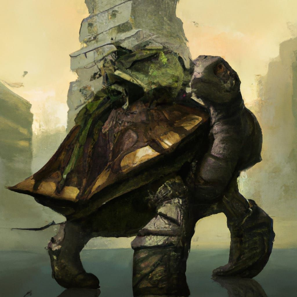 Turtle City: Eldritch Concept Art in 8K