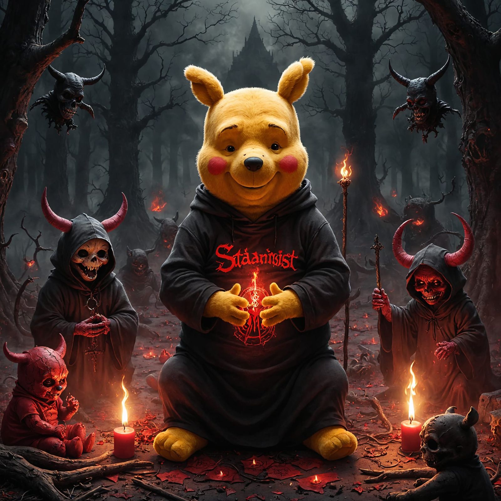 Oh Winnie the Pooh, the bear of deceit Innocent facade, but ...