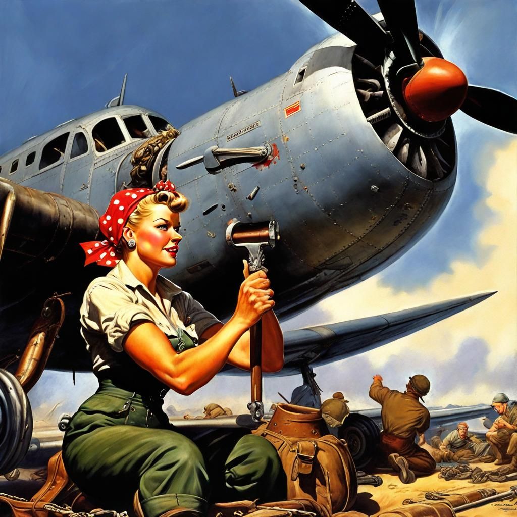 Rosie the riveter AI Generated Artwork NightCafe Creator