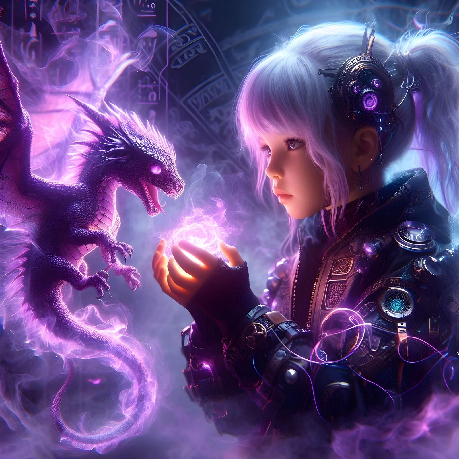 Astrid and dragon  by @Stellar