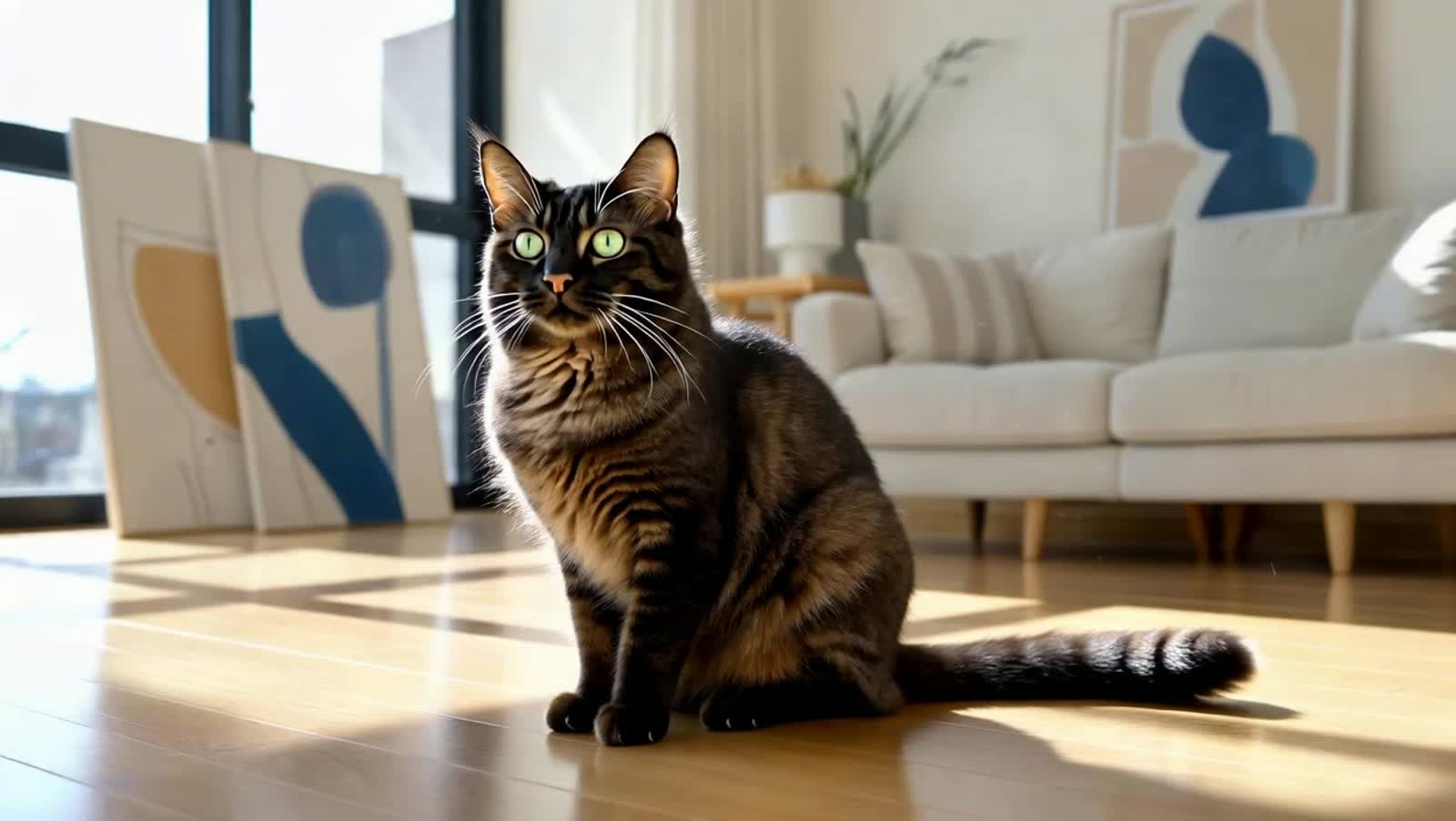 A black domestic shorthair cat