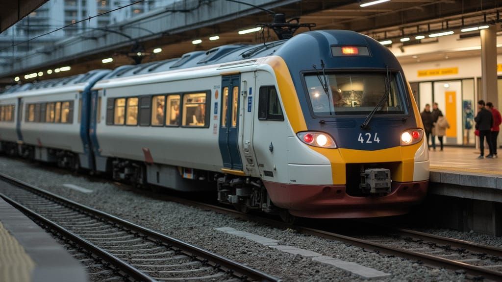 Young Girl Smiles Modestly on Deserted Beach in Wide Brimmed...