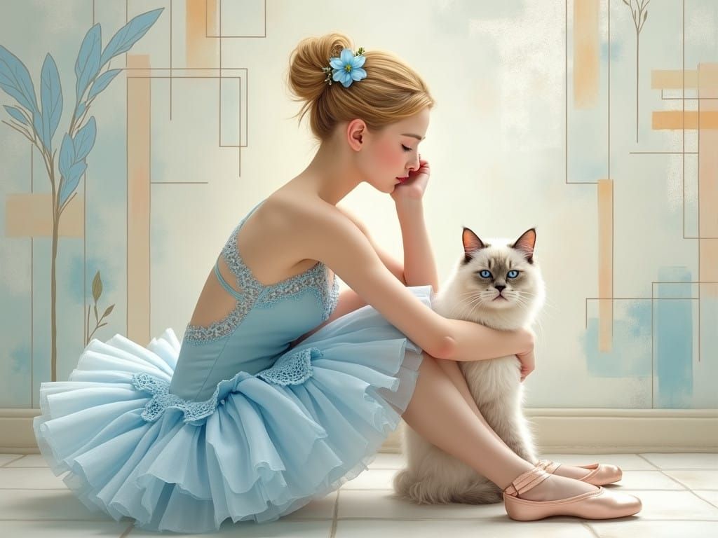 a graceful ballerina  by @Nelllle