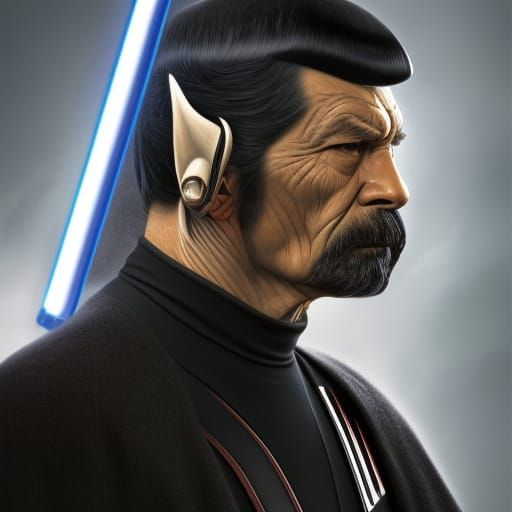 Spock By Star Wars em imagem 3d ultra realista head and shou...