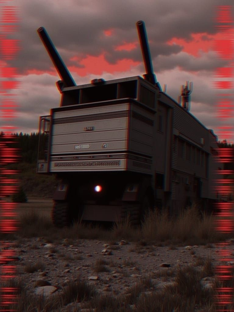 <lora:BlackWolf RedGlitch:0.7>
Damaged 1980s anime, red VHS glitches, post-apocalyptic landscape.