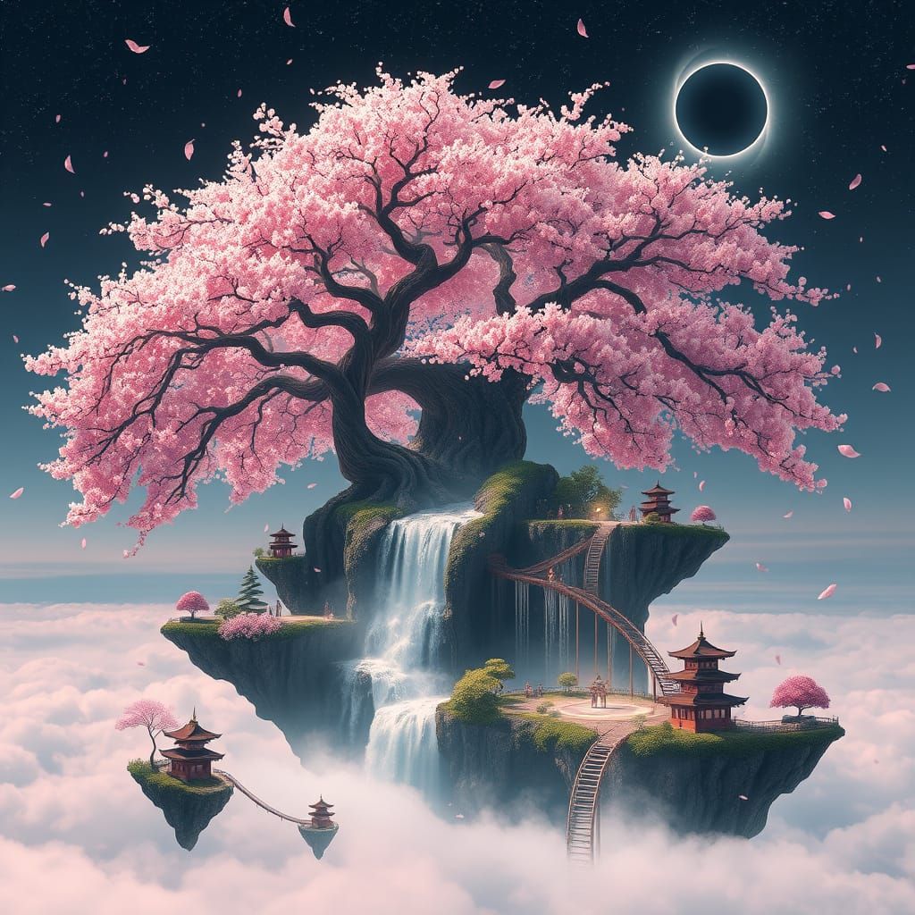 The Eternal Sky Blossoms   by @Shayera1001