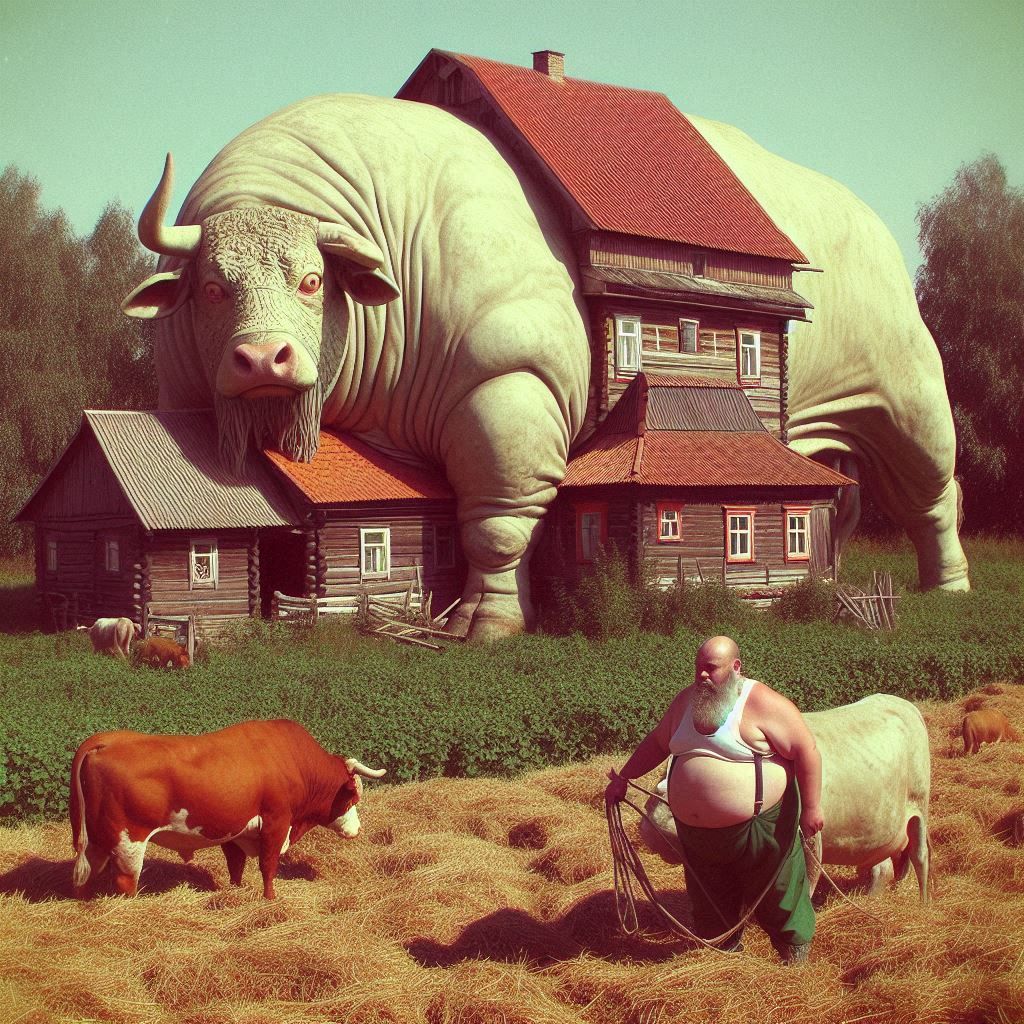 Our Bull Loves to Play Hide and Seek