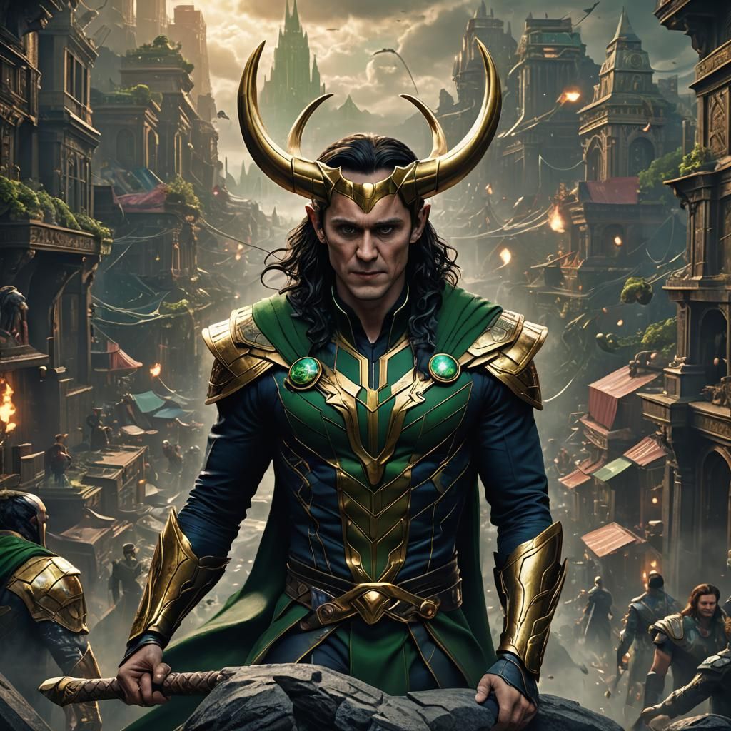 Loki; Marvel Comics - Ai Generated Artwork - Nightcafe Creator