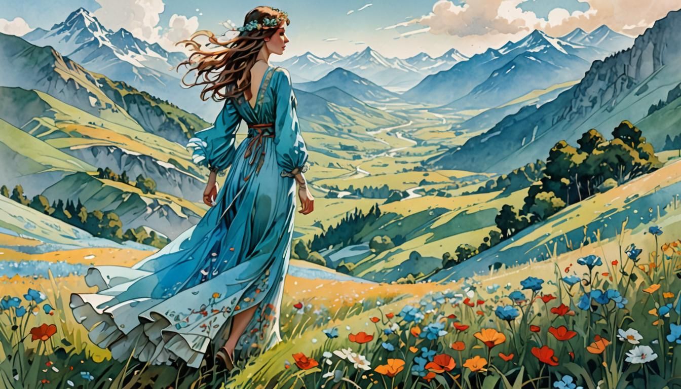 Summer in the mountains 