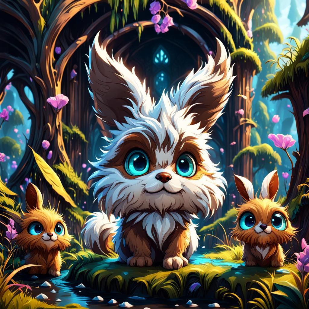 Very adorable cute fluffy furry  by @Tara