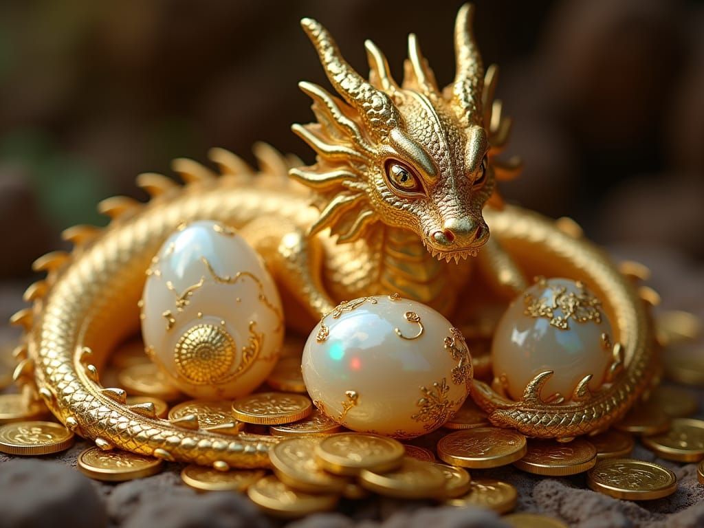  hatchling  golden dragon  by @MacKenzie Morgan