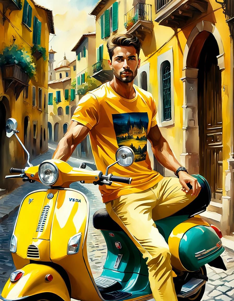 On his Roman holidays