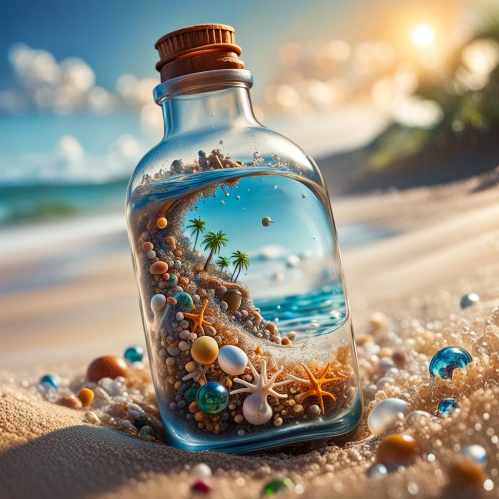 tiny world in a bottle  by @Day