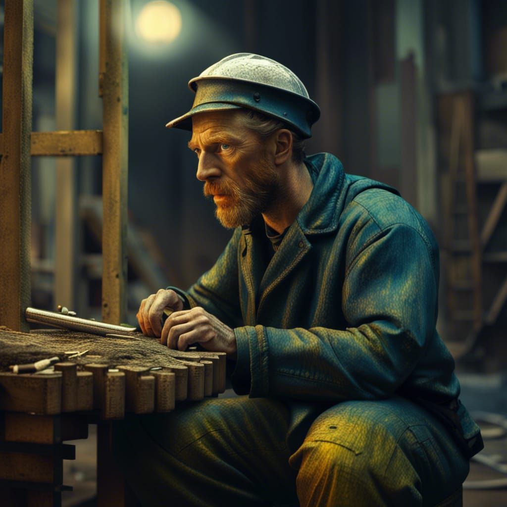 Van Gogh as a coal miner false