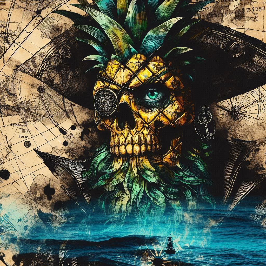 Capt'n Pineapple - AI Generated Artwork - NightCafe Creator