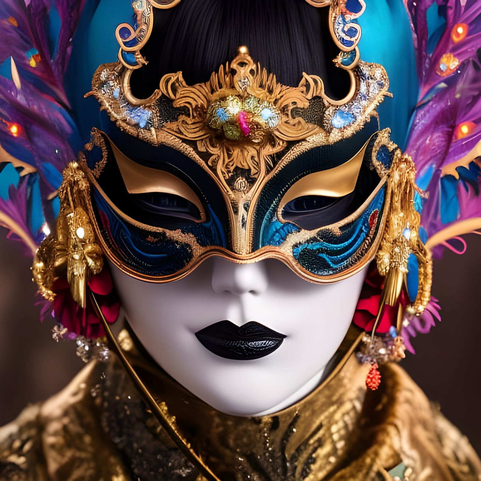 Madam Masquerade AI Generated Artwork NightCafe Creator