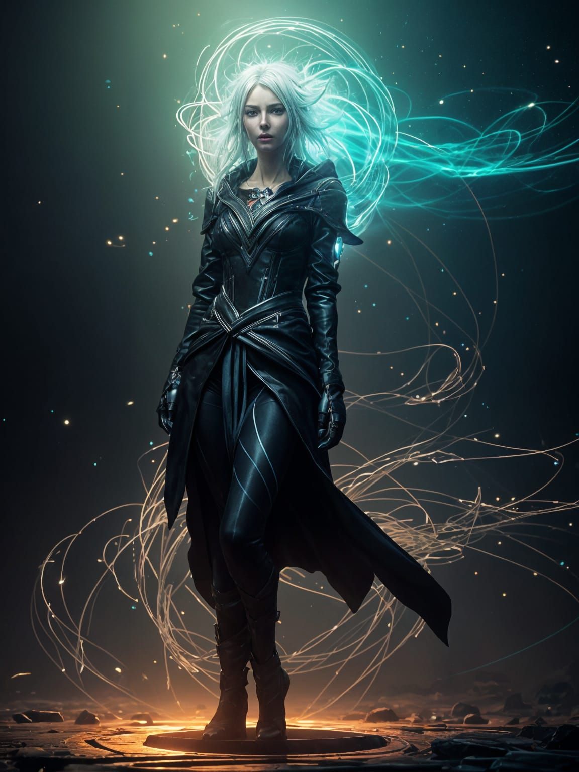 Riemann Zeta Function in Ethereal Blackness