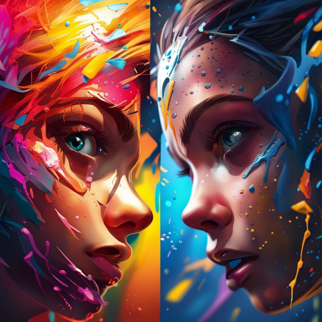 Dramatic Hyperrealistic Portrait with Intricate Details