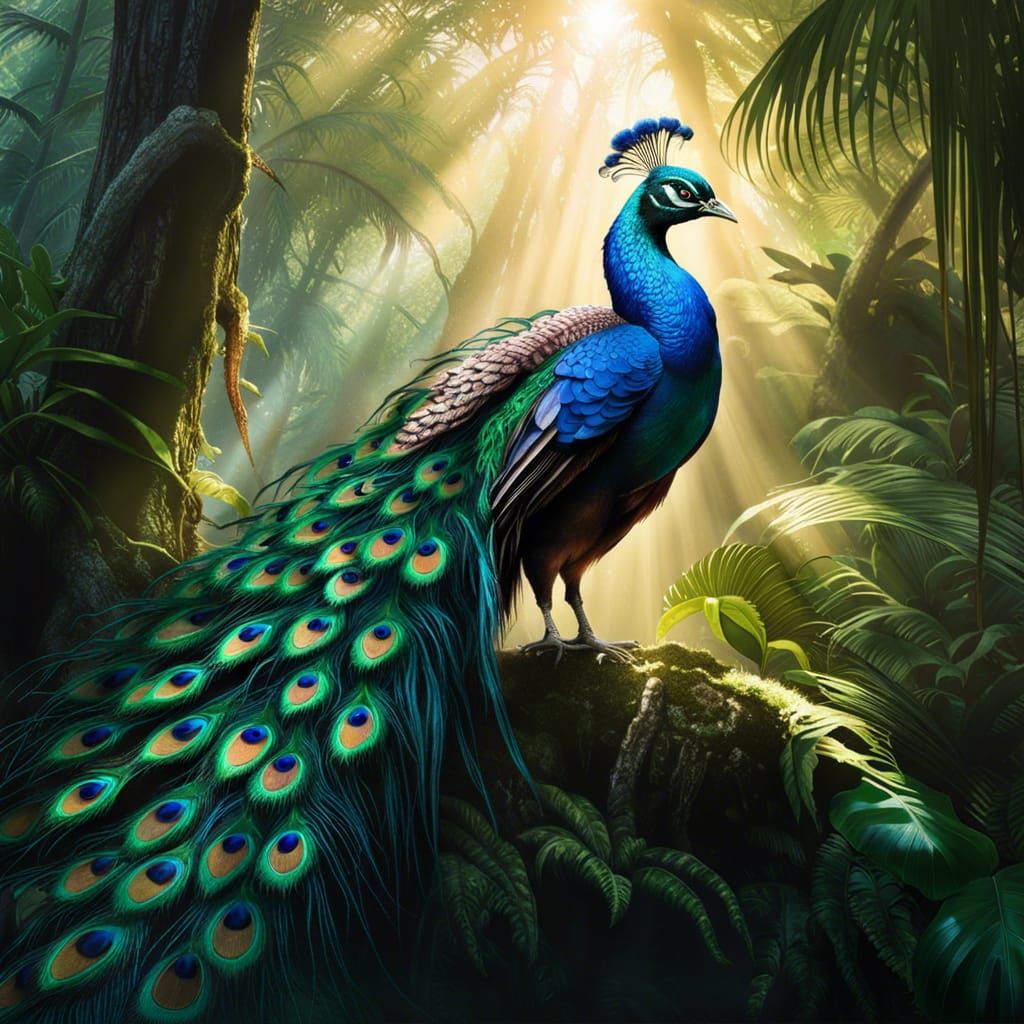 Peacock - AI Generated Artwork - NightCafe Creator