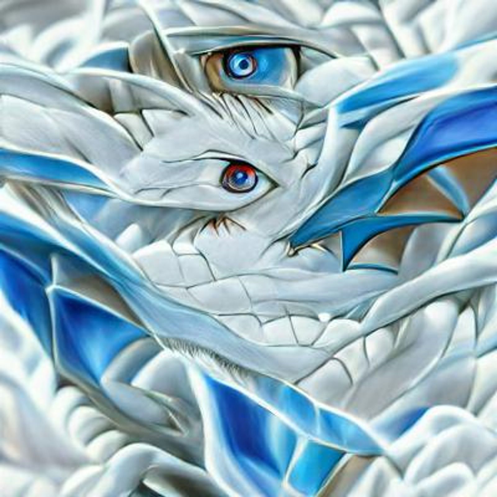 blue eyes crystal dragon
