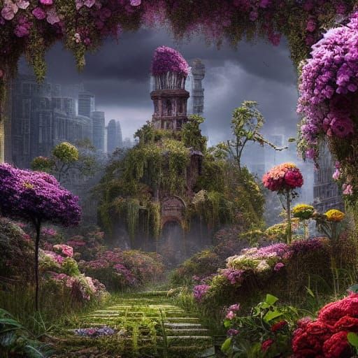 Nature Flourishing Ruins  by @Calder84