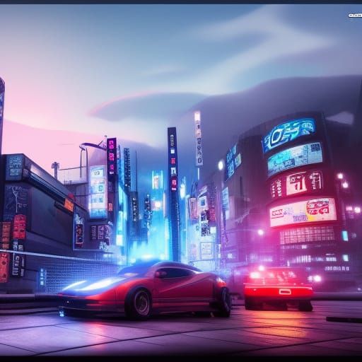 tokyo drift night time - AI Generated Artwork - NightCafe Creator