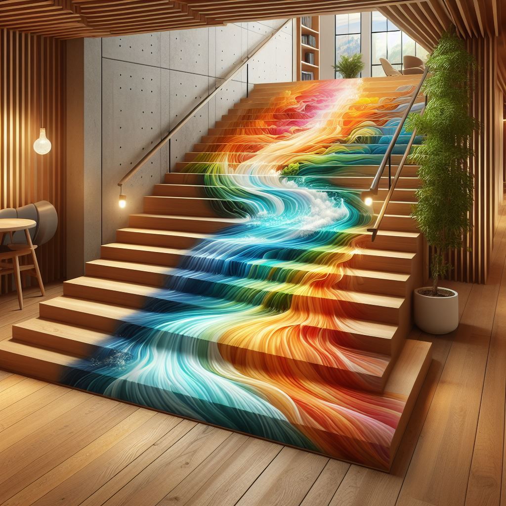 Stairs of many colours