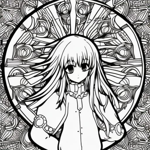 Fantasy coloring page