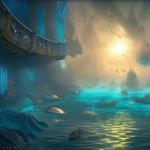 Ancient Sea Kingdom Rises Beneath the Waves in Splendid Deta...