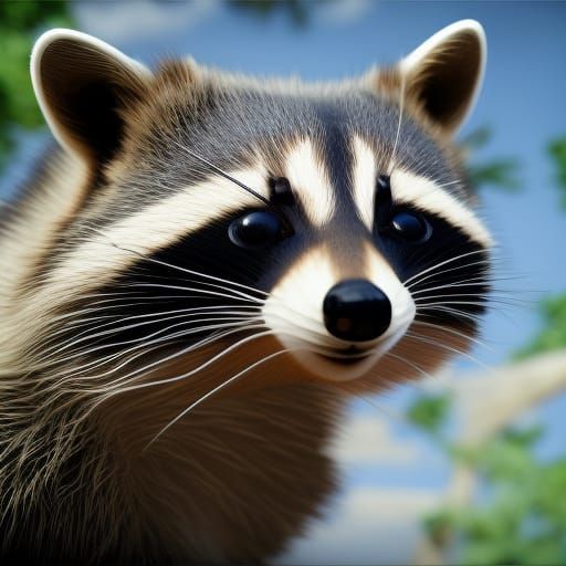 Racoon  by @Blaxer