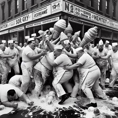The 1954 Soda Jerk/Soft Serve riot was the most expensive clean-up in New York City history.