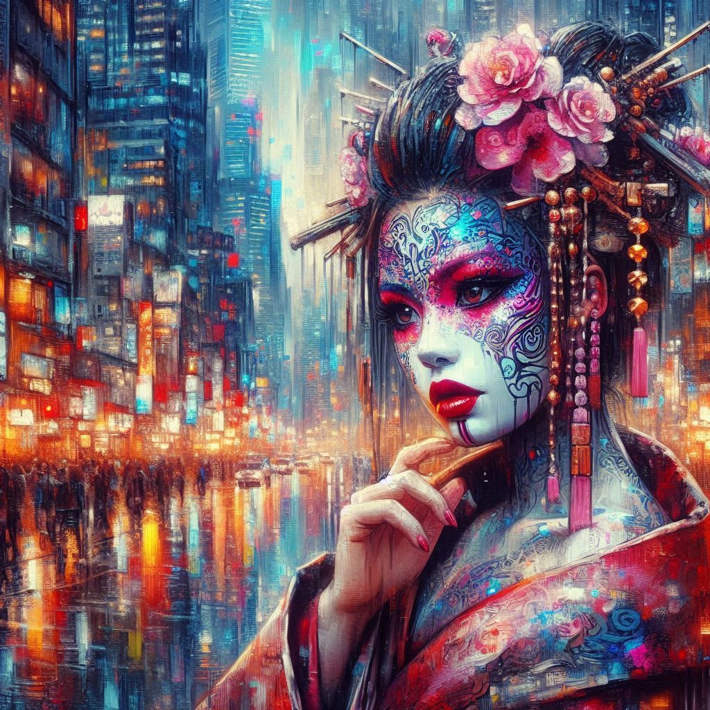 Punk Geisha  by @RoseVincent