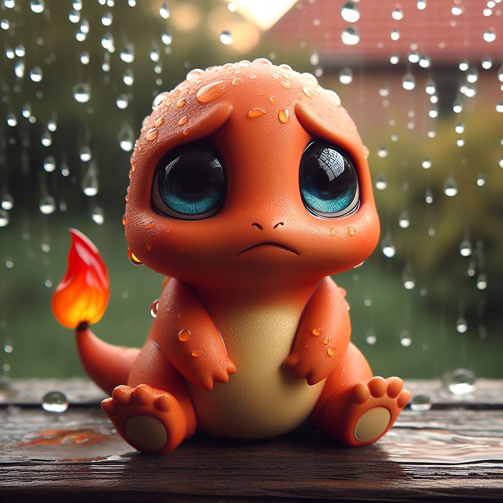 “The sky is water type?”