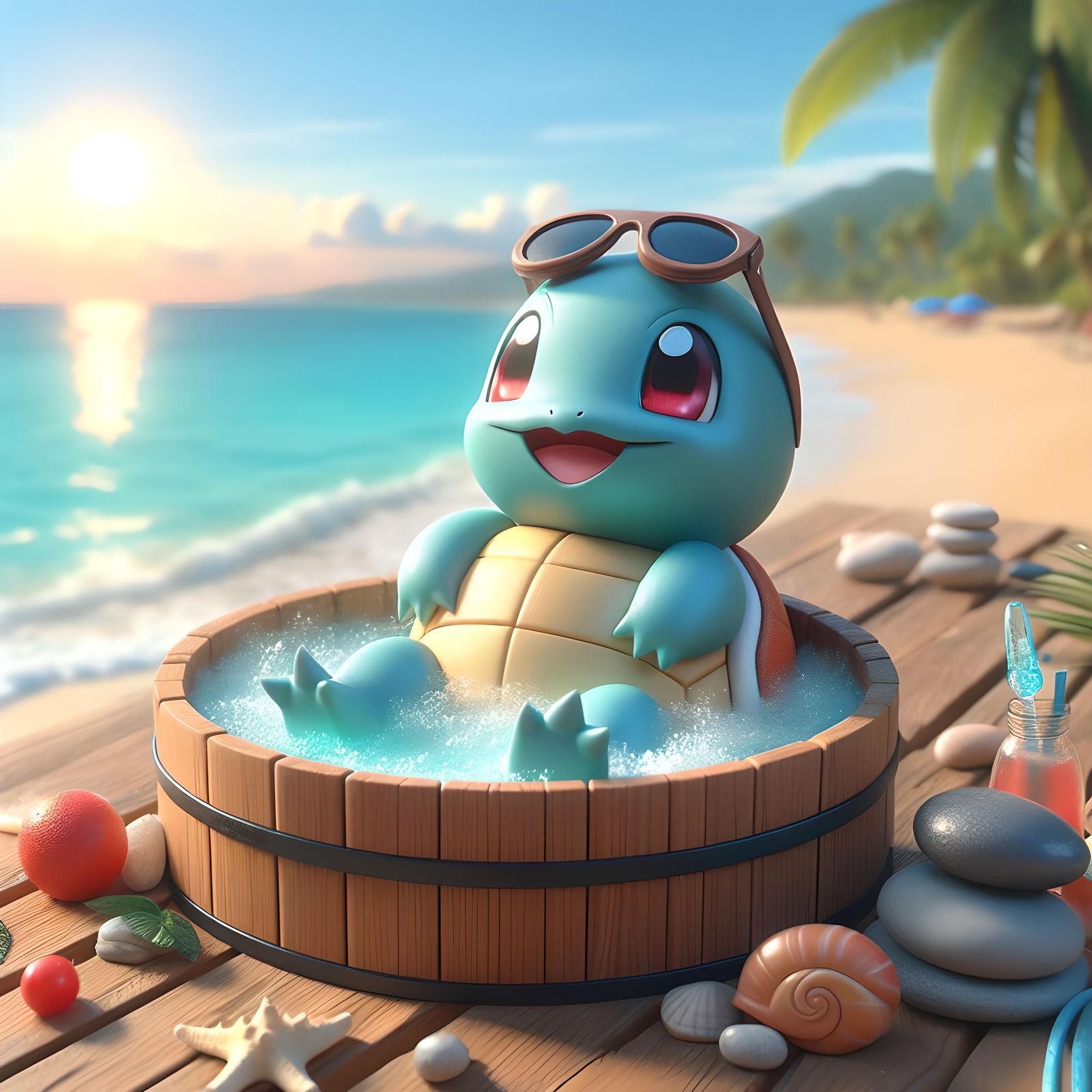 "I love being a water type."