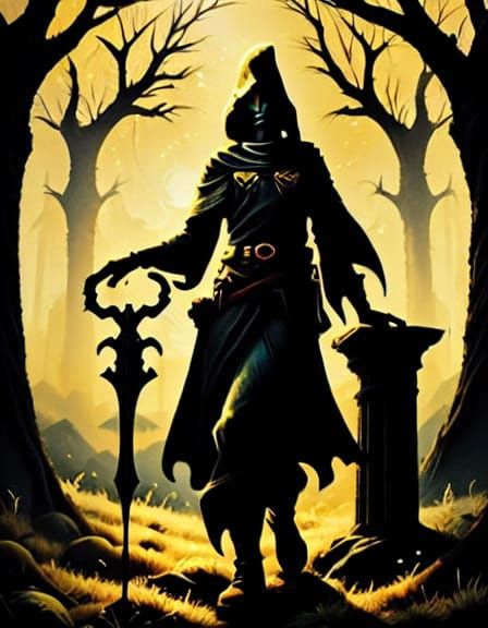 Sparrow Takes Flight Over Fantasy Bridge in Matte Painting S...