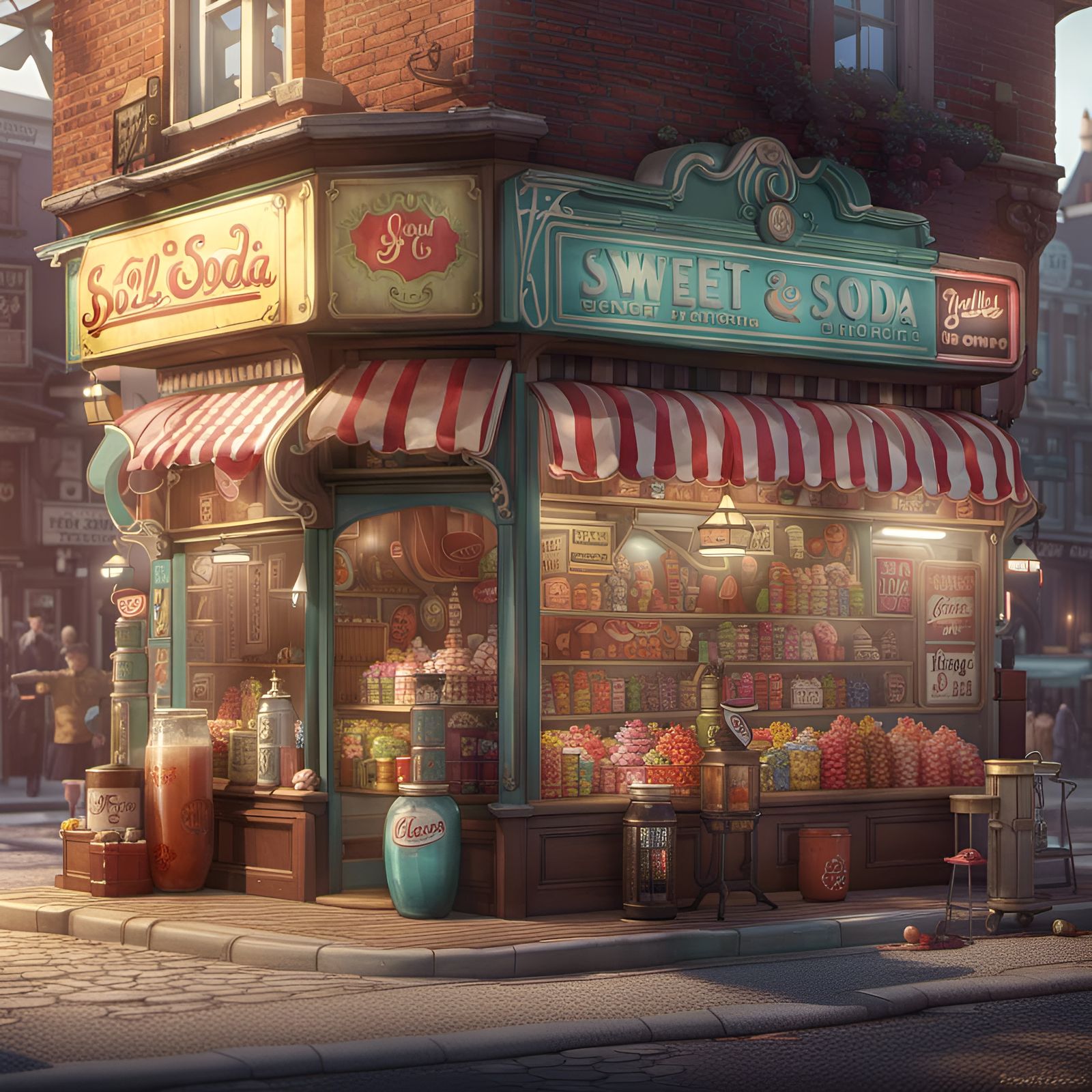 The corner sweets shop   by @Bephers