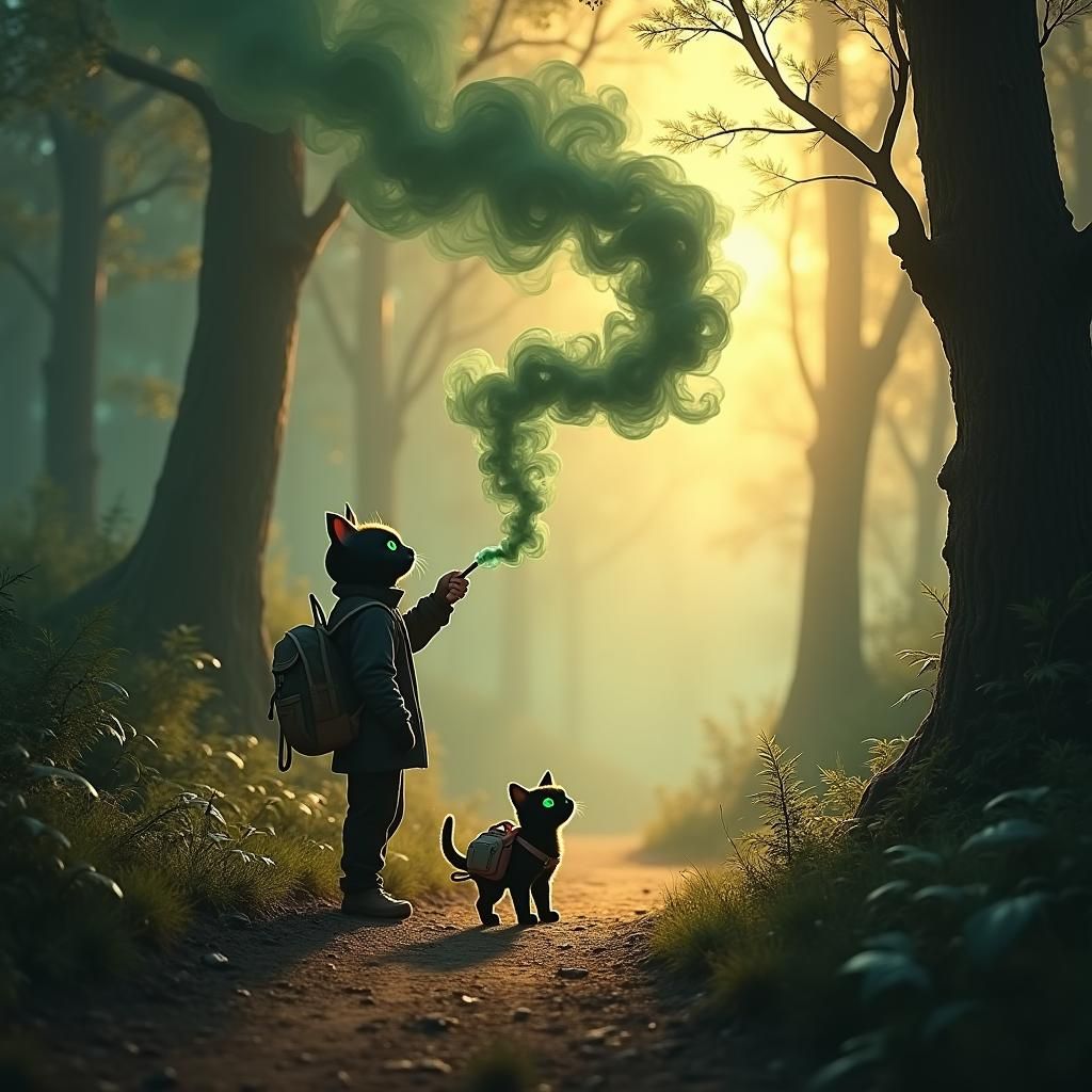 A Whimsical, Golden Forest Realm