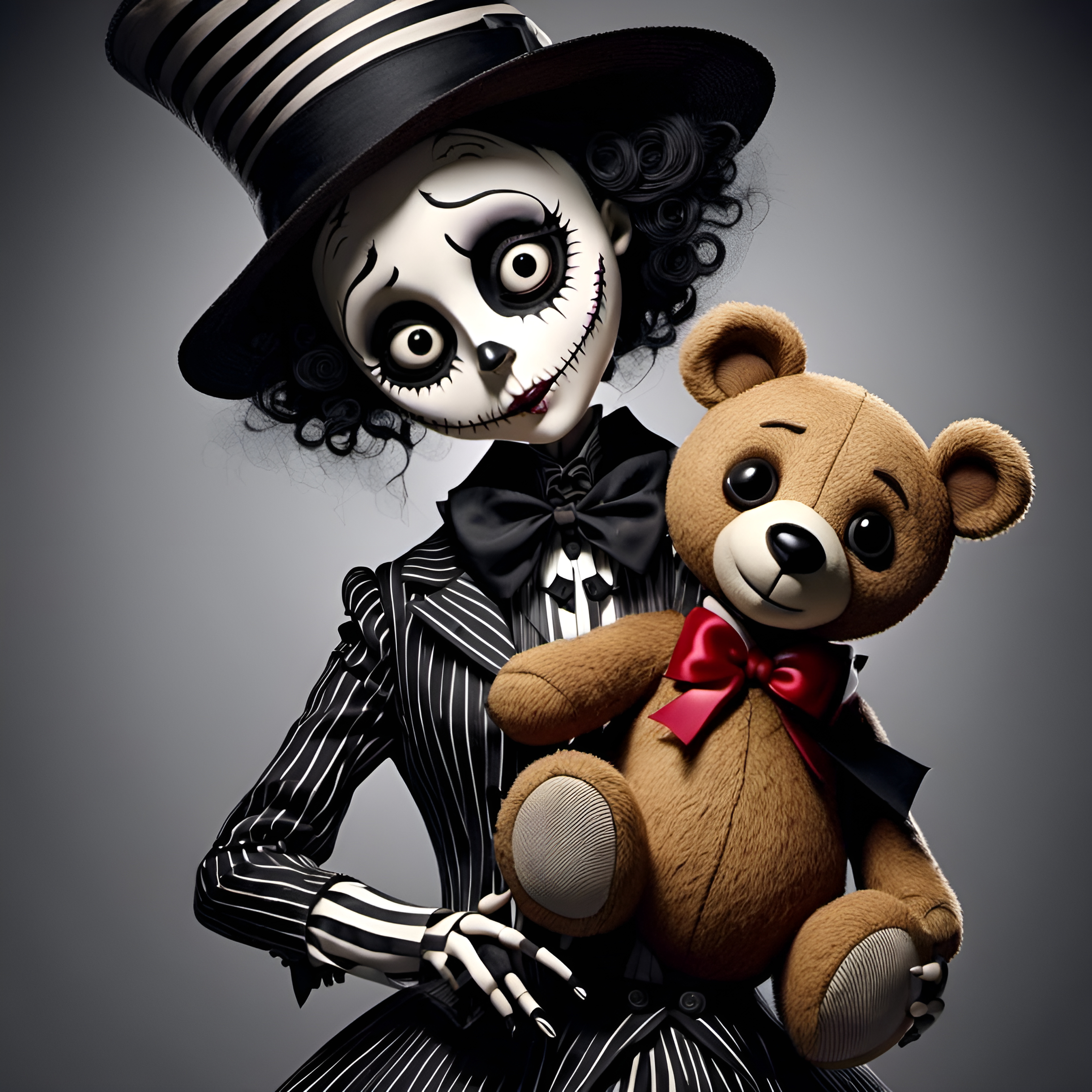 <lora:Spiffified:1.0>woman holding a teddy bear