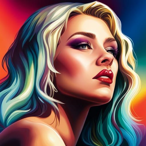 Atomic Blondie... - AI Generated Artwork - NightCafe Creator