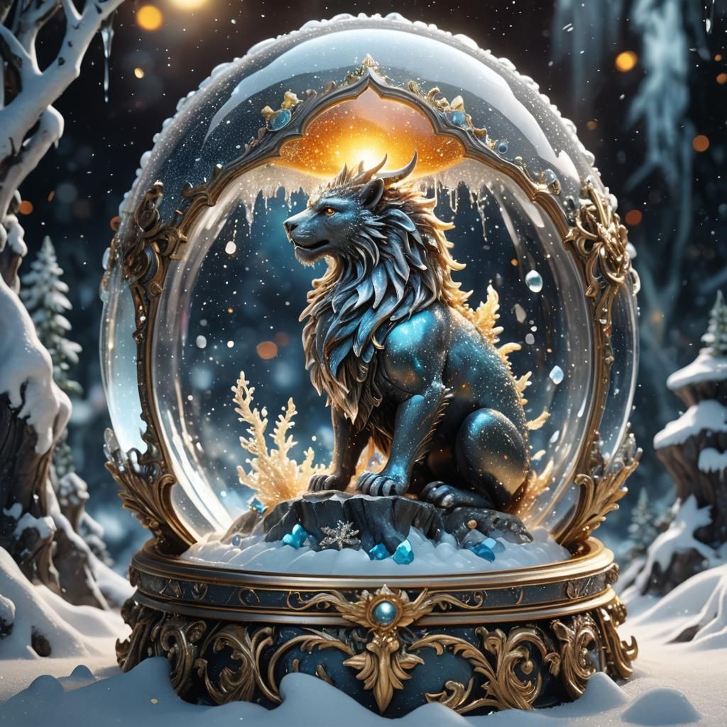 mythical lion  by @CloudyCat