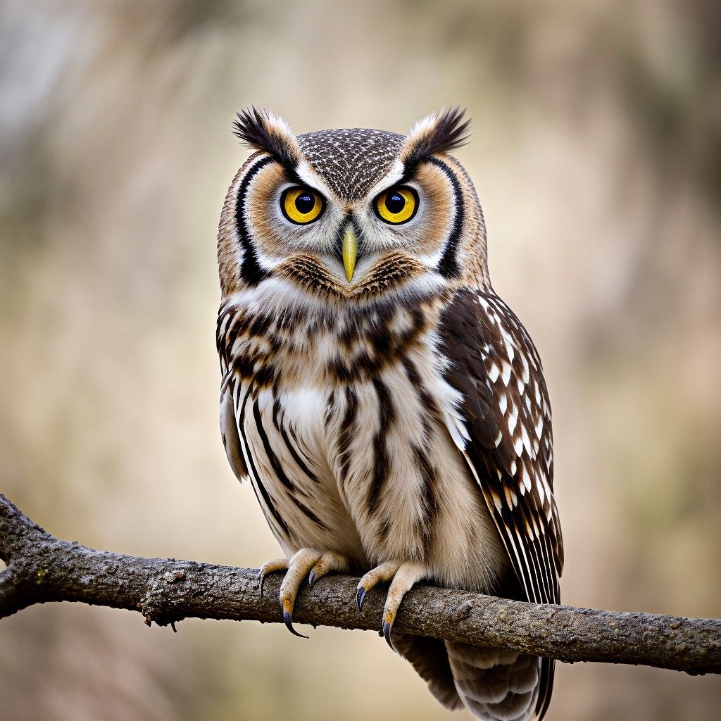 chouette sur une branche (1)