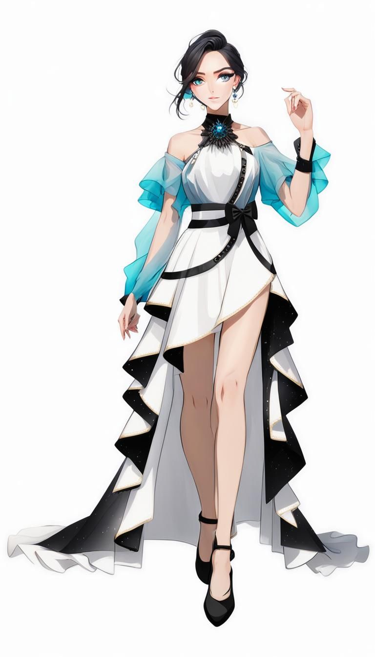 Light hot girl style dress(outfit design)(whole body)