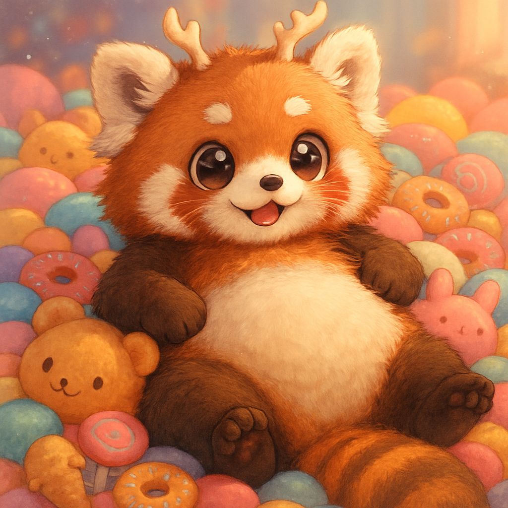 Chubby red panda