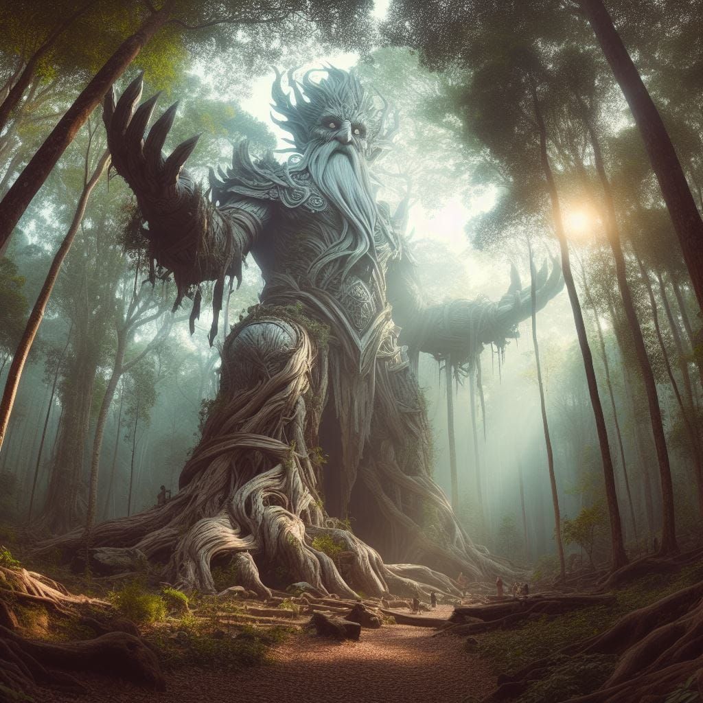 Ent, the spirit of the ancient redwoods  by @Krizza