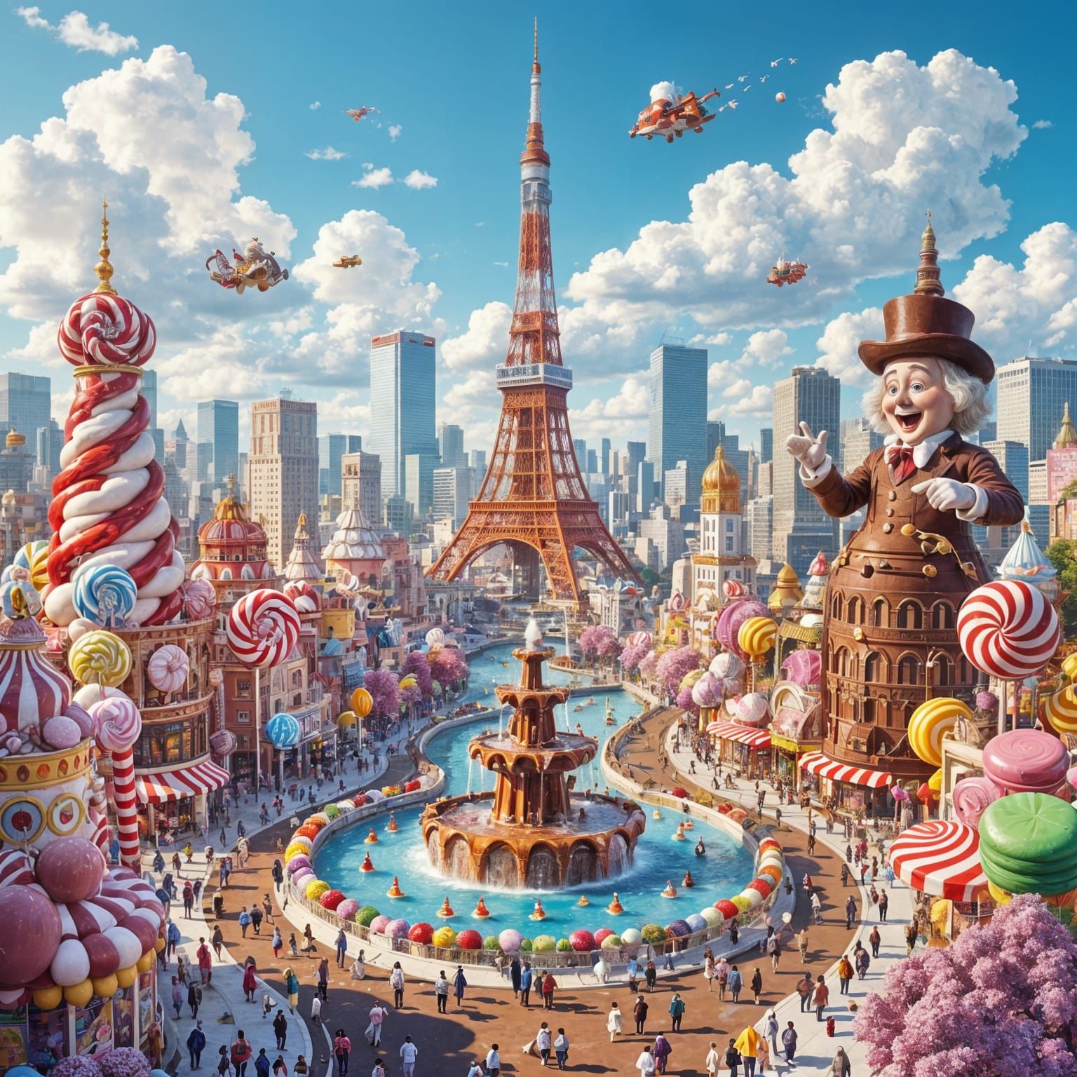 Willy Wonka's Tokyo Transformed into a Candy Wonderland