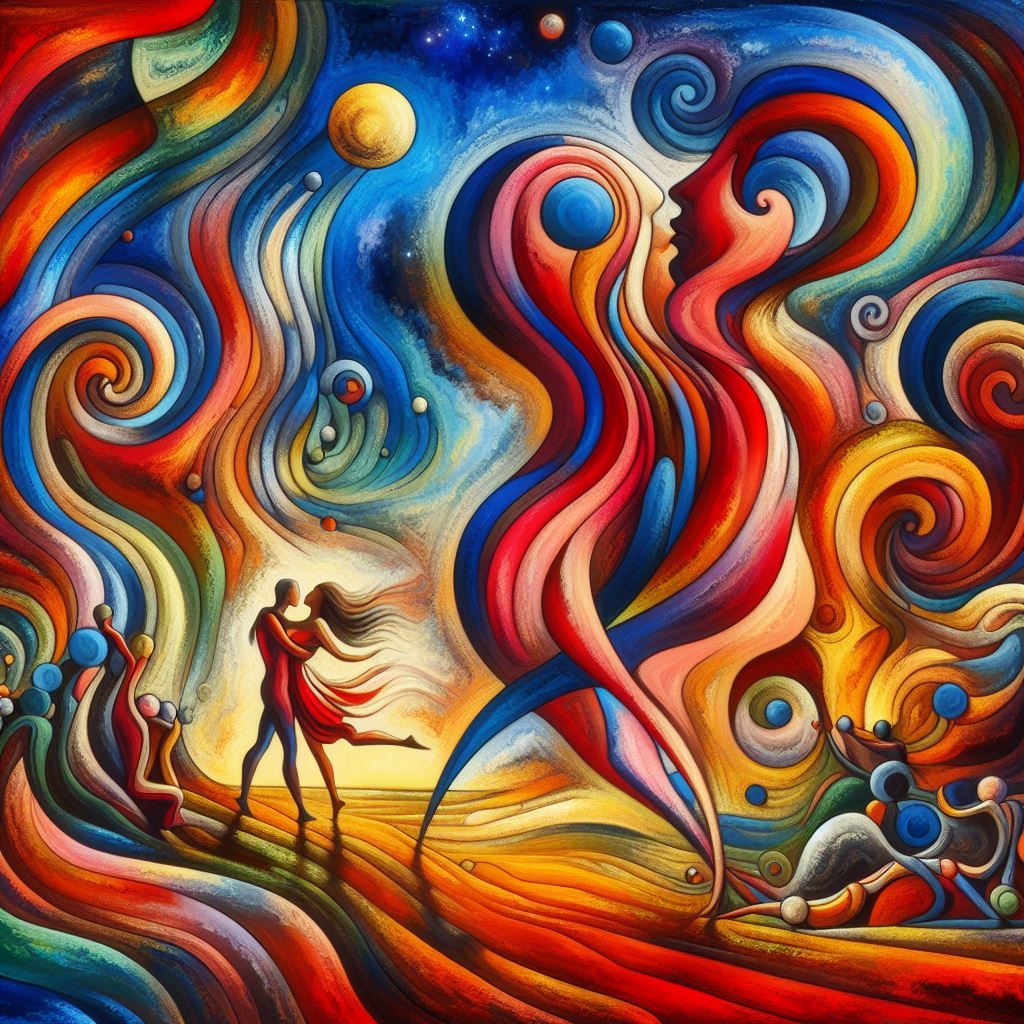 Surreal representation of lost love